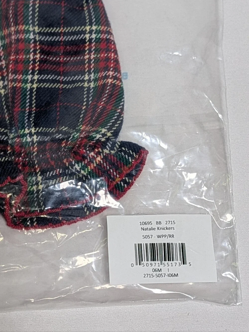 TBBC The Beaufort Bonnet Company Natalie Knickers Plaid Bloomers 0-6M NWT